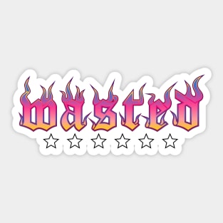 Wasted Flames Tattoo Six Sticker